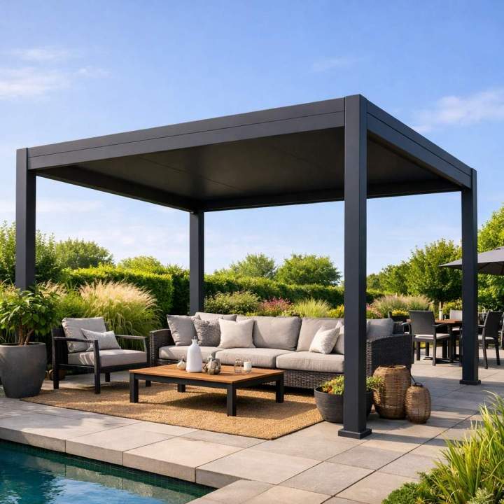Pergola toiture fixe